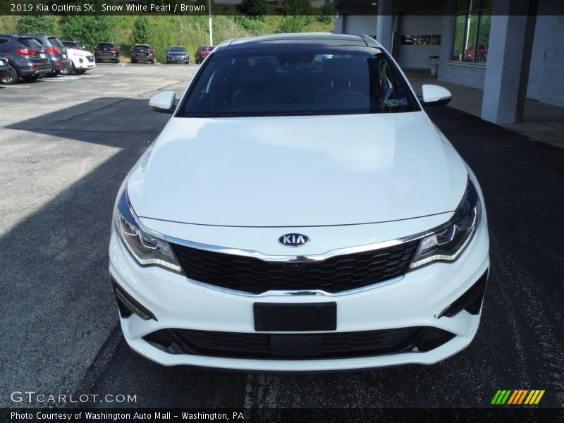 Snow White Pearl / Brown 2019 Kia Optima SX