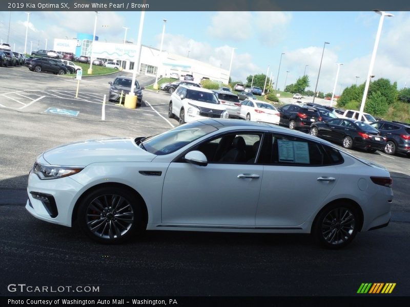 Snow White Pearl / Brown 2019 Kia Optima SX