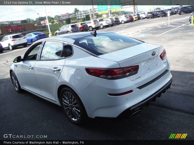 Snow White Pearl / Brown 2019 Kia Optima SX
