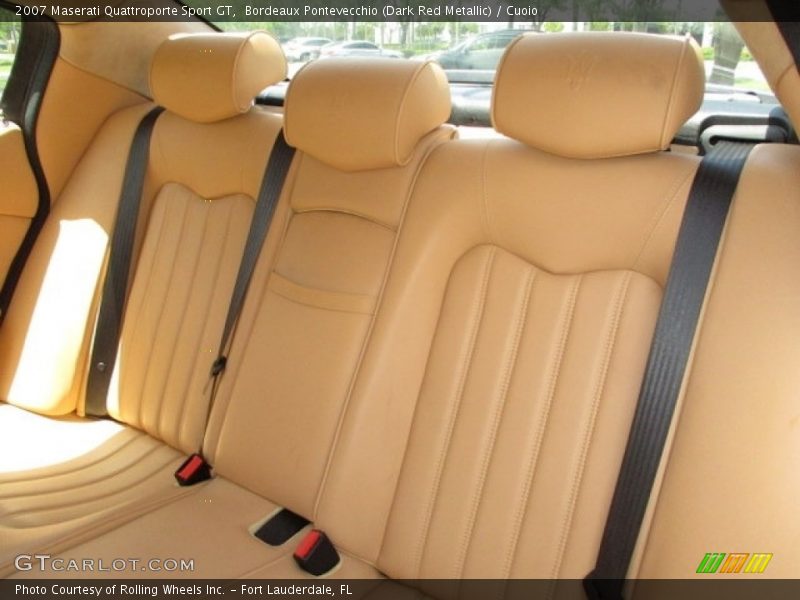 Bordeaux Pontevecchio (Dark Red Metallic) / Cuoio 2007 Maserati Quattroporte Sport GT