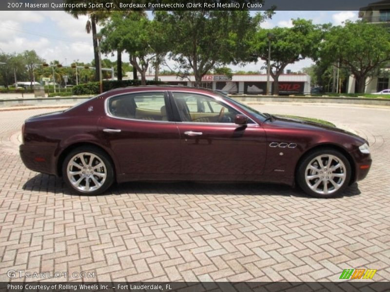 Bordeaux Pontevecchio (Dark Red Metallic) / Cuoio 2007 Maserati Quattroporte Sport GT