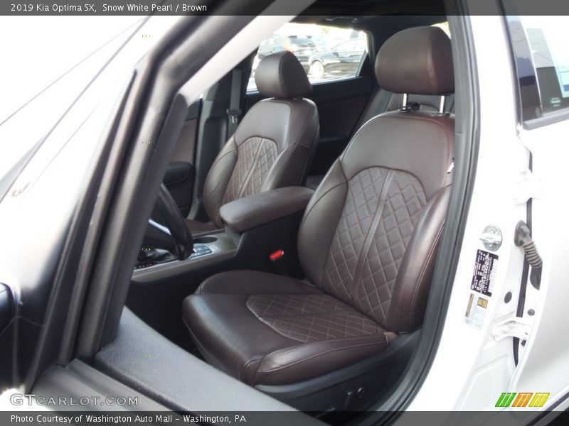 Snow White Pearl / Brown 2019 Kia Optima SX