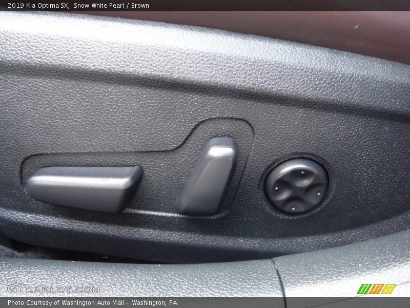 Snow White Pearl / Brown 2019 Kia Optima SX