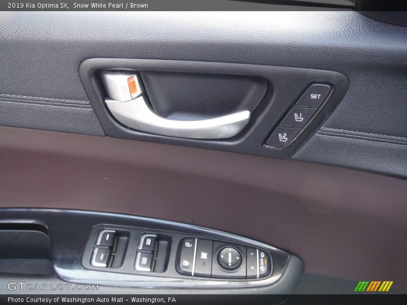 Snow White Pearl / Brown 2019 Kia Optima SX