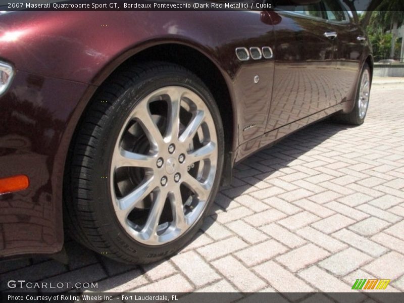 Bordeaux Pontevecchio (Dark Red Metallic) / Cuoio 2007 Maserati Quattroporte Sport GT