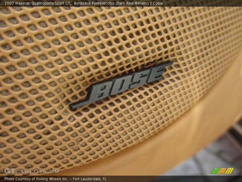 Bordeaux Pontevecchio (Dark Red Metallic) / Cuoio 2007 Maserati Quattroporte Sport GT