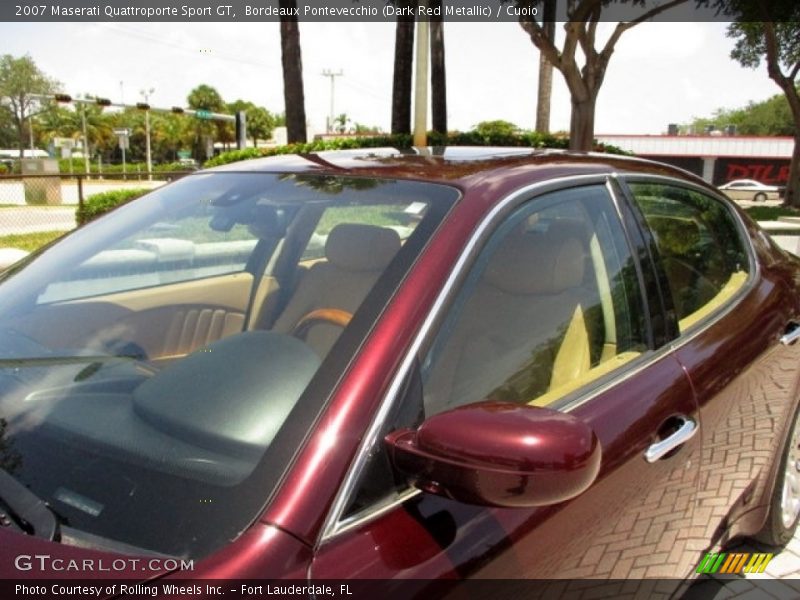 Bordeaux Pontevecchio (Dark Red Metallic) / Cuoio 2007 Maserati Quattroporte Sport GT