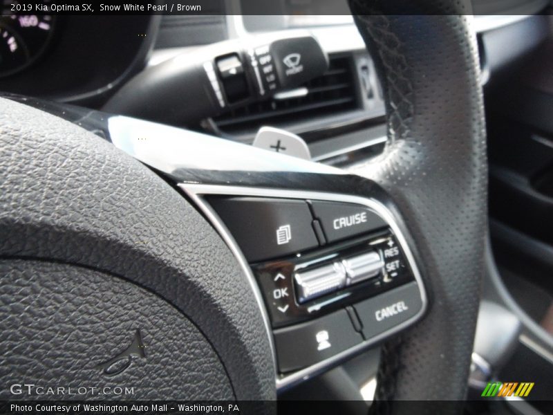 Snow White Pearl / Brown 2019 Kia Optima SX