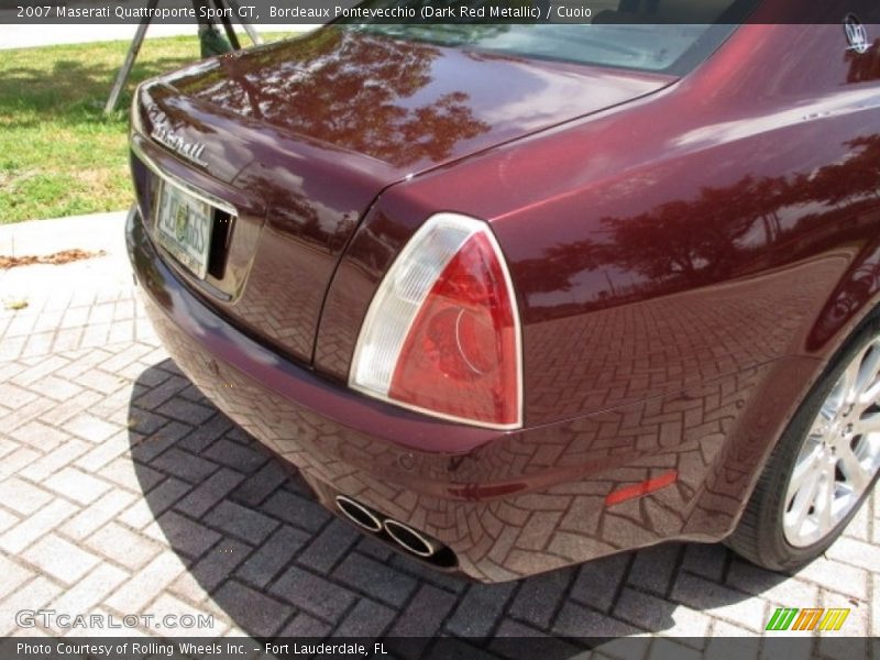 Bordeaux Pontevecchio (Dark Red Metallic) / Cuoio 2007 Maserati Quattroporte Sport GT