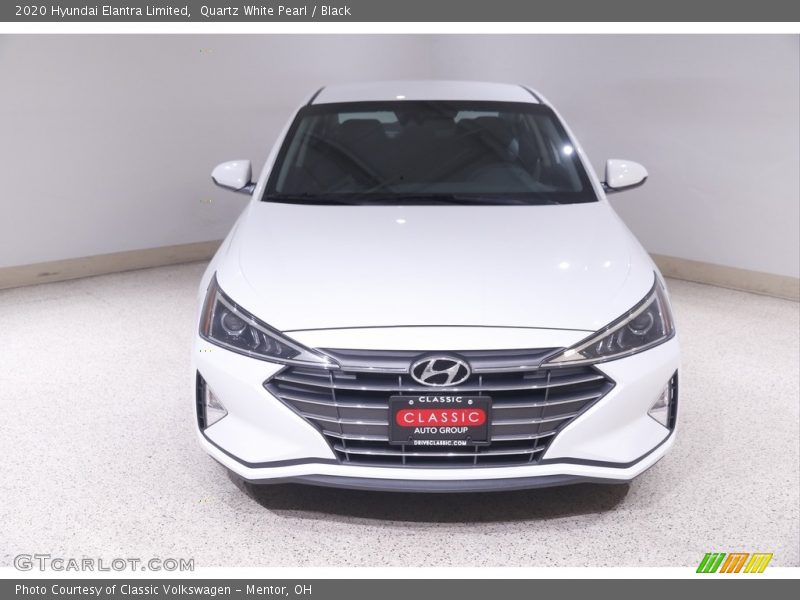 Quartz White Pearl / Black 2020 Hyundai Elantra Limited