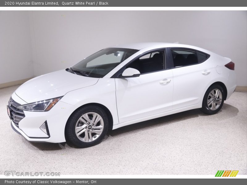 Quartz White Pearl / Black 2020 Hyundai Elantra Limited
