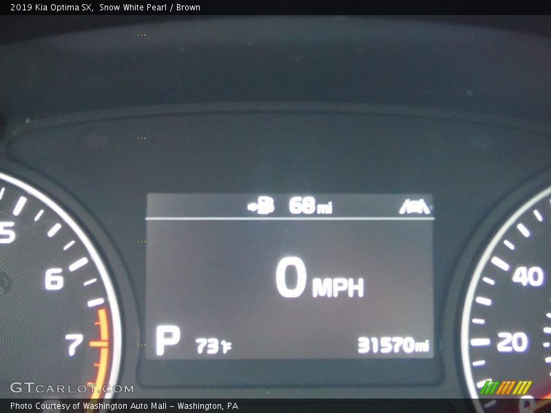 Snow White Pearl / Brown 2019 Kia Optima SX