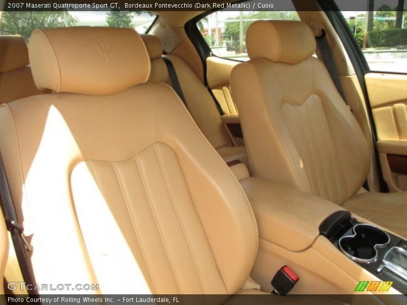 Bordeaux Pontevecchio (Dark Red Metallic) / Cuoio 2007 Maserati Quattroporte Sport GT