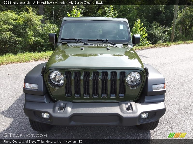 Sarge Green / Black 2022 Jeep Wrangler Unlimited Sport Altitude 4x4
