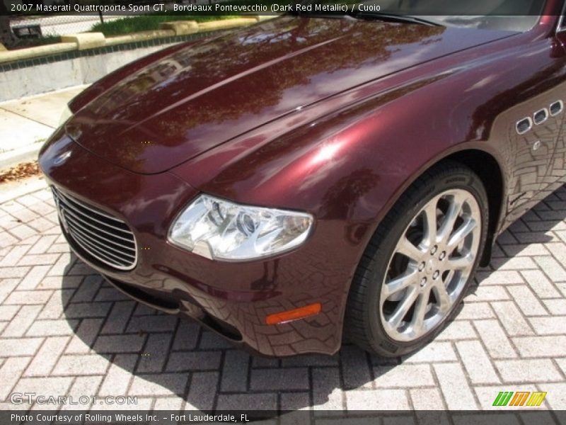 Bordeaux Pontevecchio (Dark Red Metallic) / Cuoio 2007 Maserati Quattroporte Sport GT