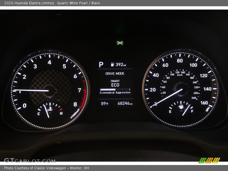 Quartz White Pearl / Black 2020 Hyundai Elantra Limited