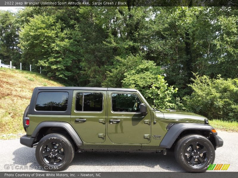 Sarge Green / Black 2022 Jeep Wrangler Unlimited Sport Altitude 4x4