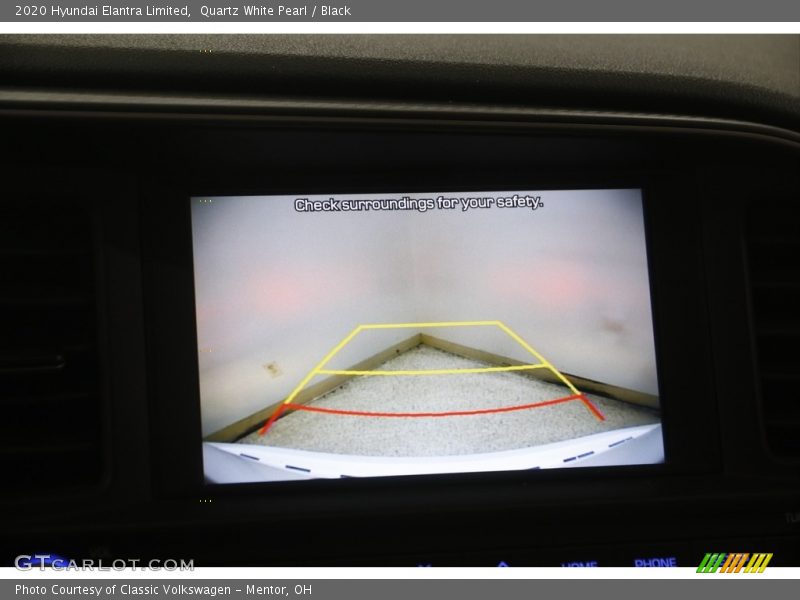 Quartz White Pearl / Black 2020 Hyundai Elantra Limited