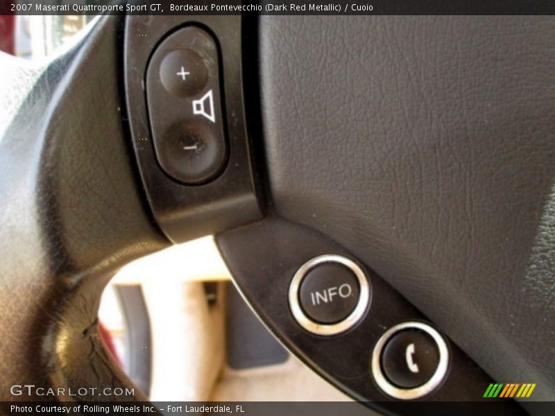 Bordeaux Pontevecchio (Dark Red Metallic) / Cuoio 2007 Maserati Quattroporte Sport GT