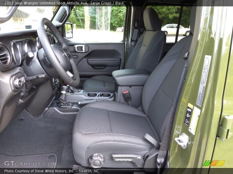 Sarge Green / Black 2022 Jeep Wrangler Unlimited Sport Altitude 4x4