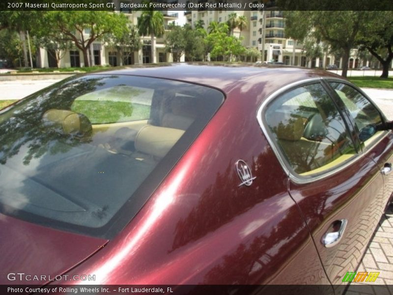 Bordeaux Pontevecchio (Dark Red Metallic) / Cuoio 2007 Maserati Quattroporte Sport GT