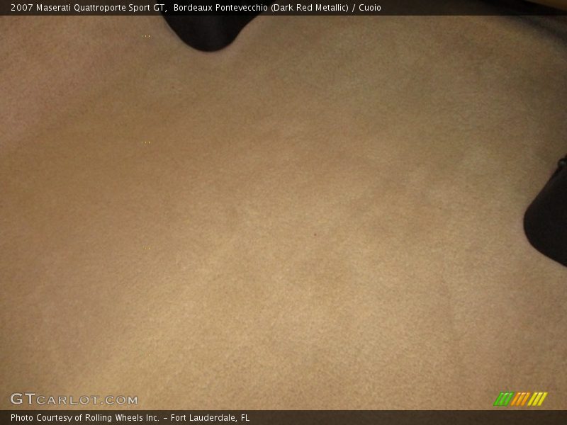 Bordeaux Pontevecchio (Dark Red Metallic) / Cuoio 2007 Maserati Quattroporte Sport GT