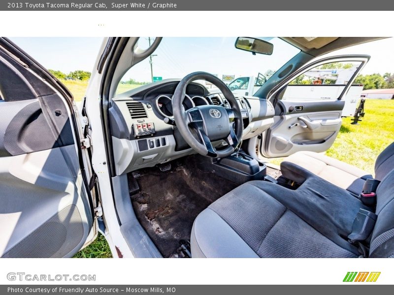 Super White / Graphite 2013 Toyota Tacoma Regular Cab