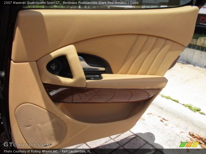 Bordeaux Pontevecchio (Dark Red Metallic) / Cuoio 2007 Maserati Quattroporte Sport GT
