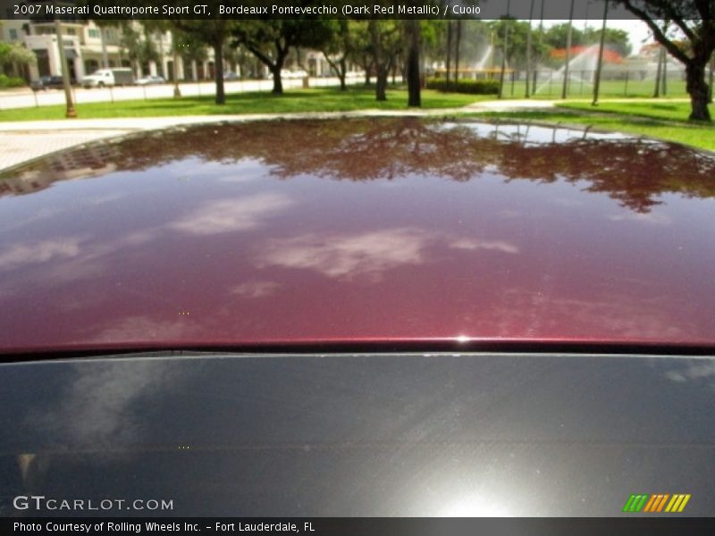 Bordeaux Pontevecchio (Dark Red Metallic) / Cuoio 2007 Maserati Quattroporte Sport GT