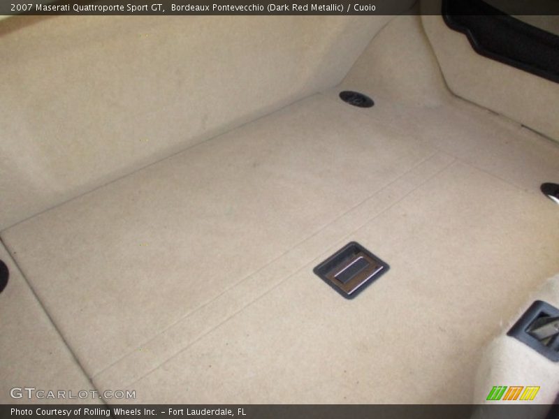 Bordeaux Pontevecchio (Dark Red Metallic) / Cuoio 2007 Maserati Quattroporte Sport GT