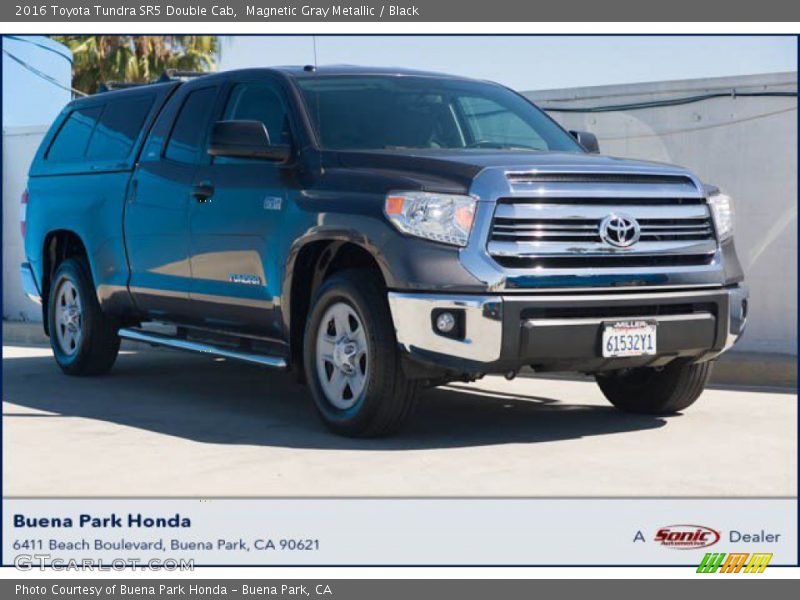 Magnetic Gray Metallic / Black 2016 Toyota Tundra SR5 Double Cab