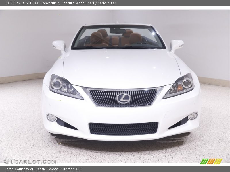 Starfire White Pearl / Saddle Tan 2012 Lexus IS 350 C Convertible