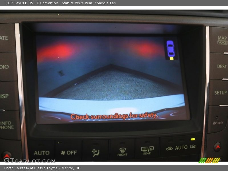 Starfire White Pearl / Saddle Tan 2012 Lexus IS 350 C Convertible