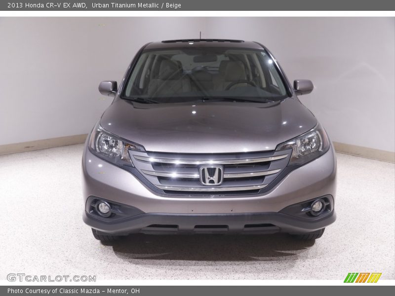 Urban Titanium Metallic / Beige 2013 Honda CR-V EX AWD