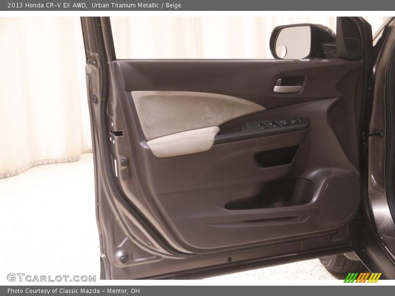 Urban Titanium Metallic / Beige 2013 Honda CR-V EX AWD