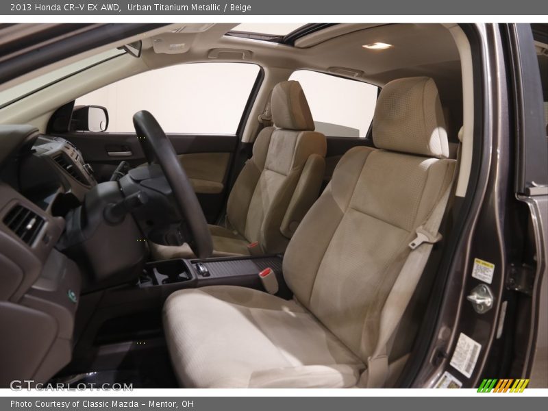 Urban Titanium Metallic / Beige 2013 Honda CR-V EX AWD