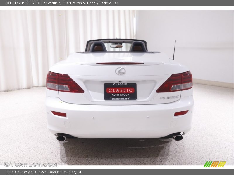 Starfire White Pearl / Saddle Tan 2012 Lexus IS 350 C Convertible