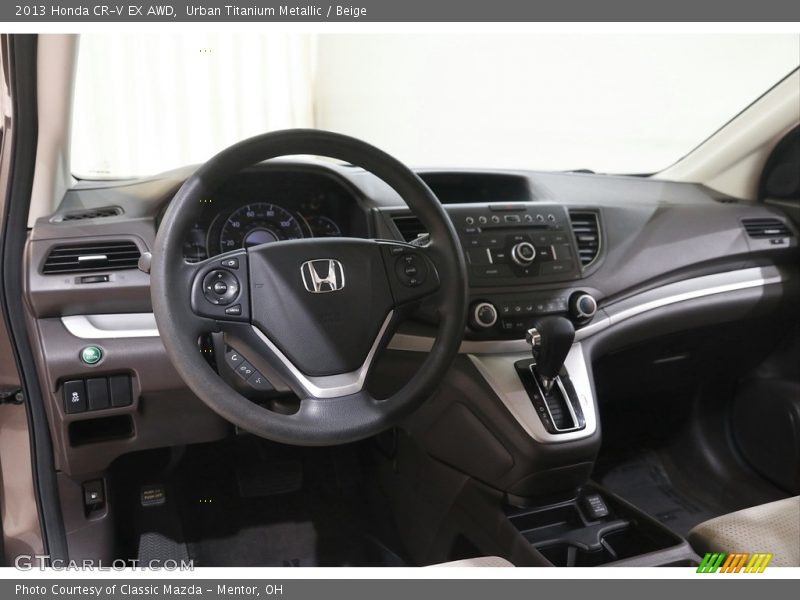 Urban Titanium Metallic / Beige 2013 Honda CR-V EX AWD