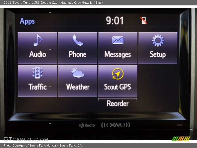 Magnetic Gray Metallic / Black 2016 Toyota Tundra SR5 Double Cab