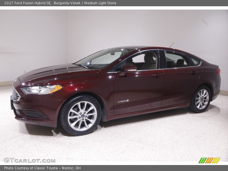 Burgundy Velvet / Medium Light Stone 2017 Ford Fusion Hybrid SE