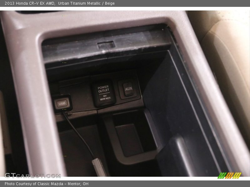 Urban Titanium Metallic / Beige 2013 Honda CR-V EX AWD