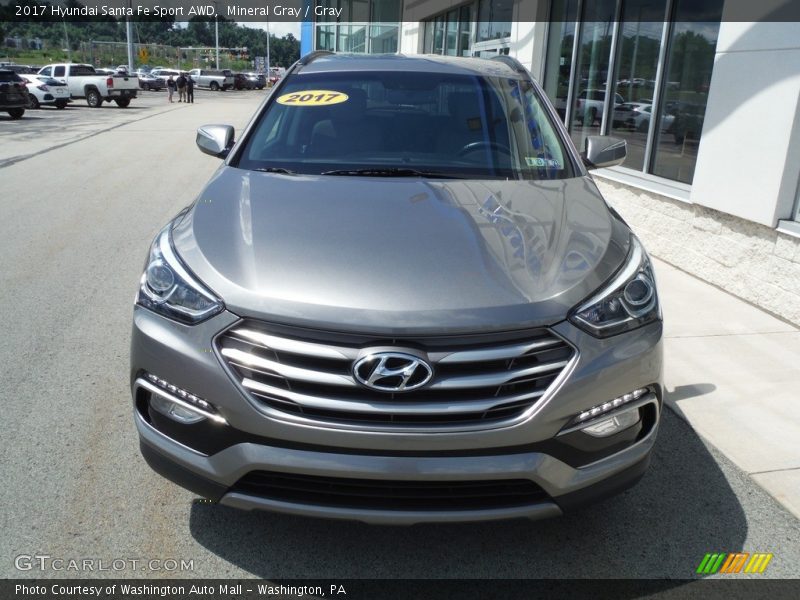 Mineral Gray / Gray 2017 Hyundai Santa Fe Sport AWD