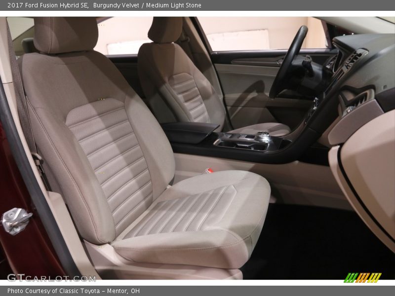 Burgundy Velvet / Medium Light Stone 2017 Ford Fusion Hybrid SE
