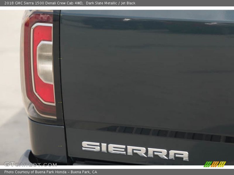 Dark Slate Metallic / Jet Black 2018 GMC Sierra 1500 Denali Crew Cab 4WD