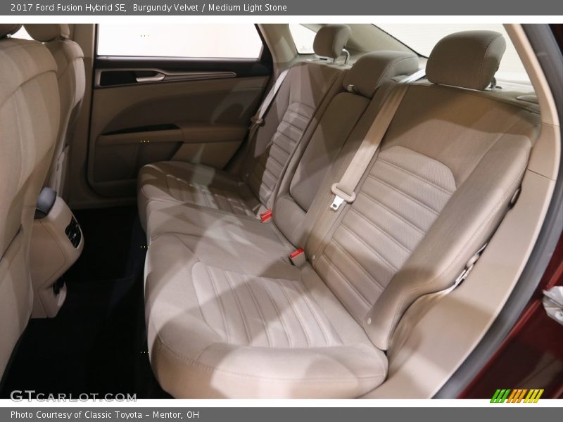 Burgundy Velvet / Medium Light Stone 2017 Ford Fusion Hybrid SE