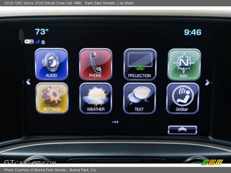 Dark Slate Metallic / Jet Black 2018 GMC Sierra 1500 Denali Crew Cab 4WD
