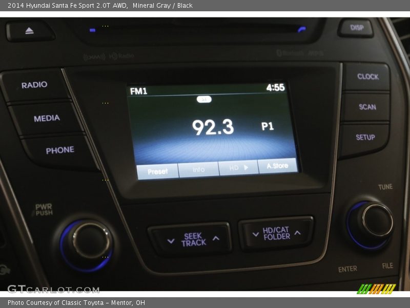 Mineral Gray / Black 2014 Hyundai Santa Fe Sport 2.0T AWD