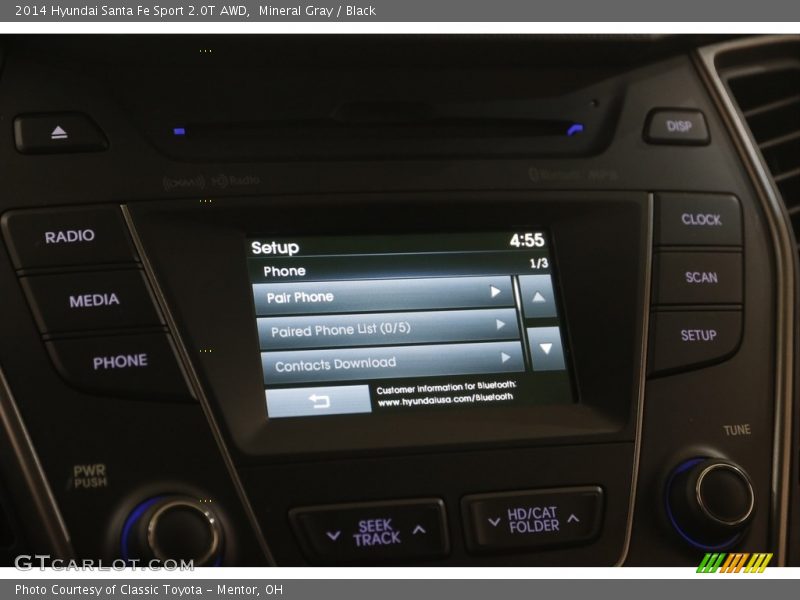 Mineral Gray / Black 2014 Hyundai Santa Fe Sport 2.0T AWD