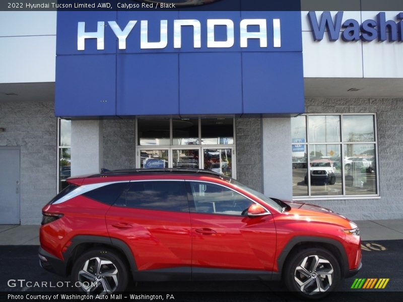 Calypso Red / Black 2022 Hyundai Tucson Limited AWD