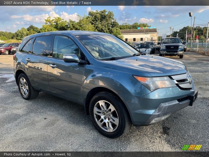 Steel Blue Metallic / Taupe 2007 Acura MDX Technology